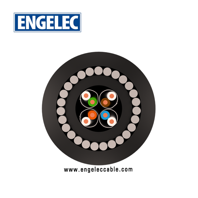 Outdoor SWA Armoured Shielded U/FTP Cat 6 Lan Cable 