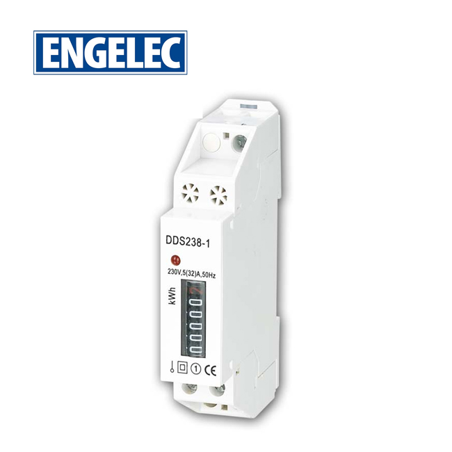 EEDDS238-1 Single Phase Din-rail Energy Meter LCD/Register Display
