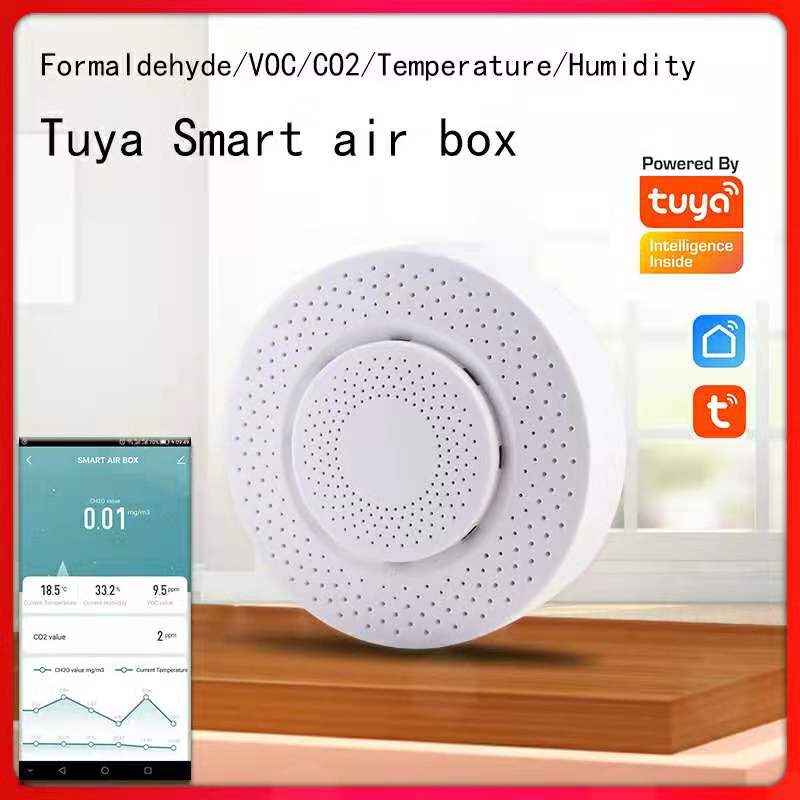 Wifi Air Box---Detect Formaldehyde, VOC of Poisonous Gas, CO2, Temperature, Humidity 