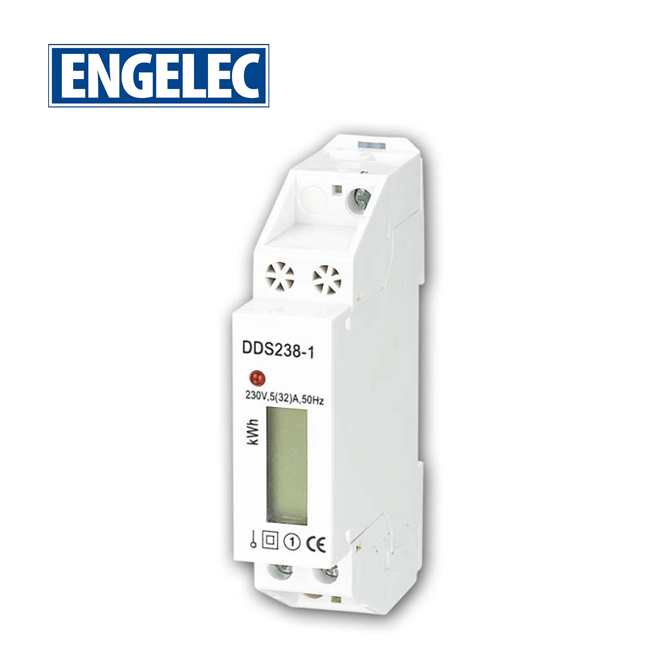 EEDDS238-1 Single Phase Din-rail Energy Meter LCD/Register Display